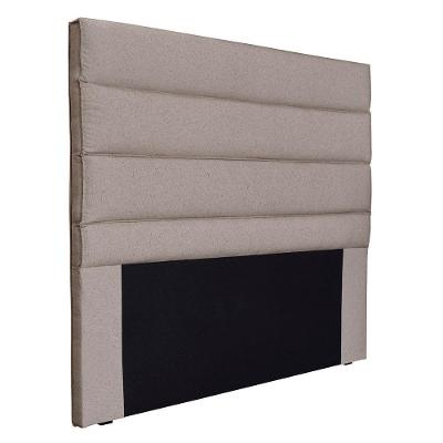 Cabeceira Casal Queen Vera 160cm para Cama Box Estrutura MDF-MDP Linho Rústico Areia Loja Sheep