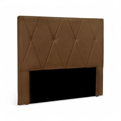 Cabeceira Elisa Queen para Cama Box Estrutura MDF-MDP Estofada Suede Caramelo Loja Sheep