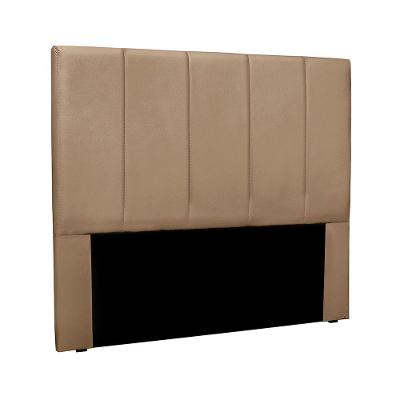 Cabeceira Casal Anya 140cm para Cama Box Estrutura MDF Estofada Suede Creme Loja Sheep