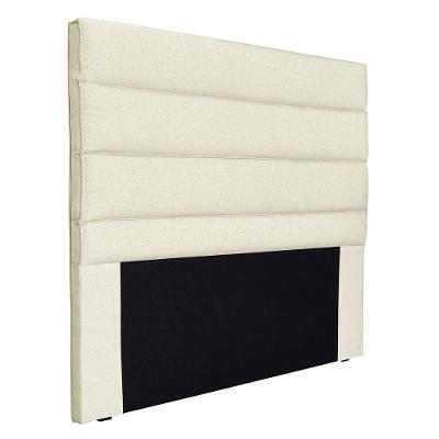 Cabeceira Cama Box Casal Queen Vera 160cm Madeira Linho Rústico Creme Loja Sheep