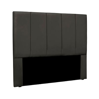 Cabeceira Solteiro Anya para Cama Box Fixação no Box MDF-MDP Suede Cinza Loja Sheep