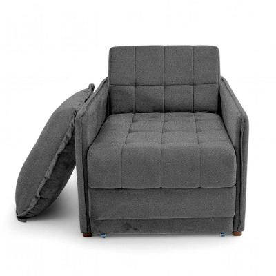Poltrona Cama Reclinável Retrátil Viena com Espuma D-26 Grafite Loja Sheep