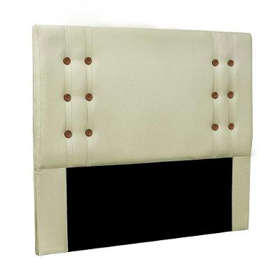 Cabeceira Cama Box Casal King Cléo Estofada Fixação no Box Linho Creme Loja Sheep