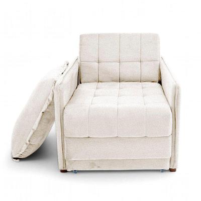 Poltrona Cama Reclinável Retrátil Viena Boucle Confortável Bege Loja Sheep