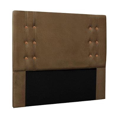 Cabeceira Cama Box Casal King Cléo Madeira Suede Caramelo Loja Sheep