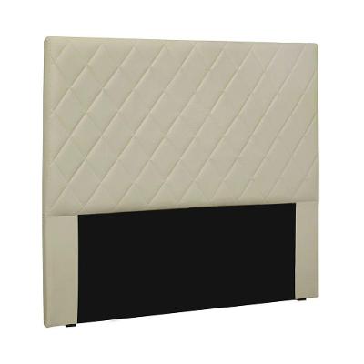 Cabeceira Casal Tina 140cm para Cama Box Estofada Estrutura MDF-MDP Corino Creme Loja Sheep
