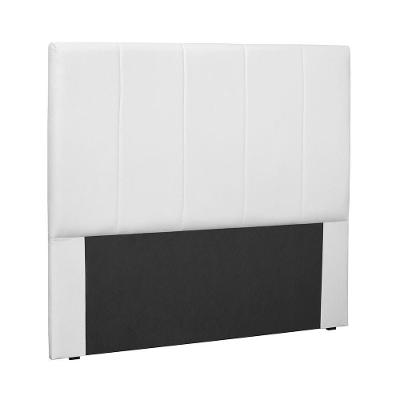 Cabeceira King Anya para Cama Box Estofada Estrutura MDF-MDP Corino Branco Loja Sheep