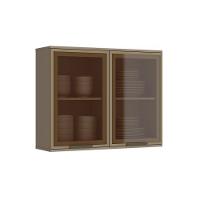 Armário Aéreo Cozinha Modulado  Connect 2 Portas c/Vidro Duna - Henn - 1