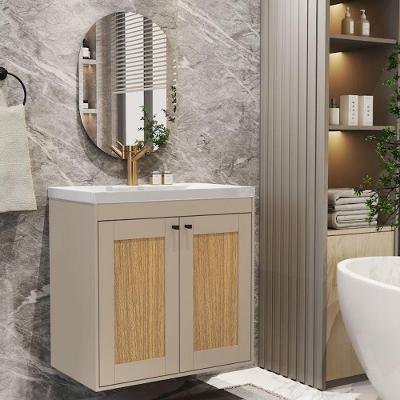 Kit Banheiro Nápoles com Gabinete 2 Portas em MDP 93cm Fendi