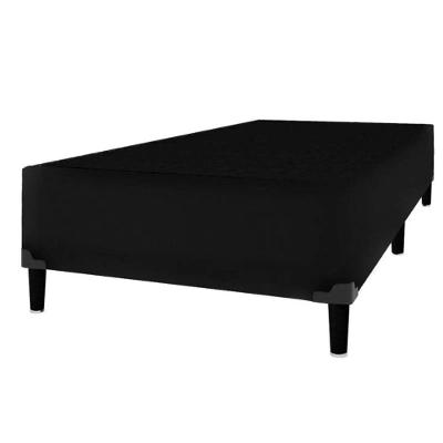 Cama Box Solteiro Supreme Zurich Espuma D33 com Base Itaflex Cinza Gazin Colchões
