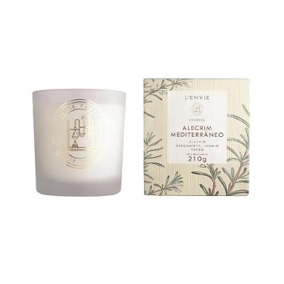 Vela Perfumada Alecrim Mediterrâneo Arabesc 210g Aromática para Ambiente Aconchegante L'envie