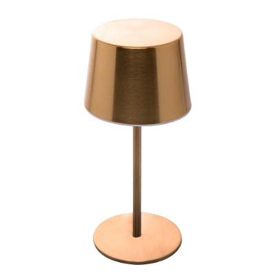 Luminária de Mesa LED Elara 3 Tons de Luz com Alimentação USB Dourada Lyor