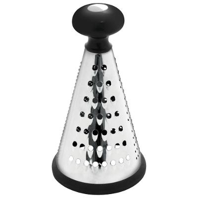 Ralador Round para Queijos Legumes Frutas e Temperos em Aço Inox para Uso à Mesa Prata Tuut