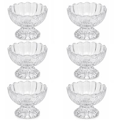 Conjunto de Taças para Sobremesa Geneva 6 Peças 125ml Vidro Transparente Wolff