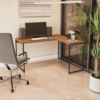 Mesa de Apoio Retangular LI040 Industrial Aço 60cm Canela-preto Fosco Kappesberg