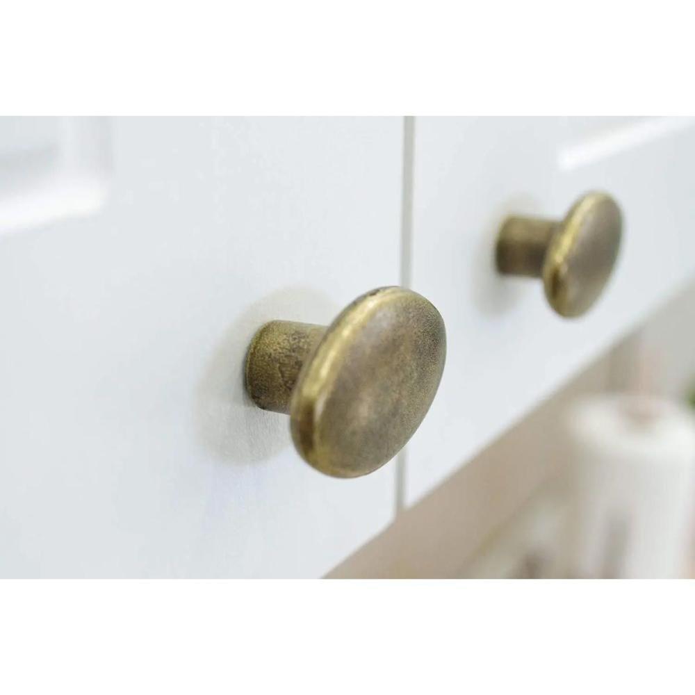 Armário Aéreo p/ Cozinha Canto Reto Americana 1 Porta 83cm Branco - Henn - 4