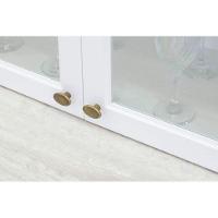 Armário Aéreo p/ Cozinha Americana 3 Portas de Vidro (2 c/ Vidro) 120cm Cinza - Henn - 6