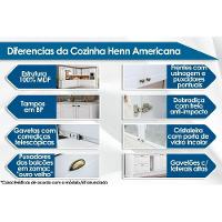 Armário Aéreo p/ Cozinha Americana c/ 2 Portas 80cm Cinza - Henn - 2