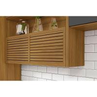 Armário Aéreo Cozinha Modulado  Princesa c/ 2 Portas Freijo/Off White - Nesher - 3