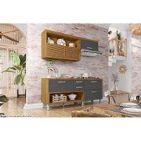 Armário Aéreo Cozinha Modulado  Princesa c/ 2 Portas Freijo/Off White - Nesher