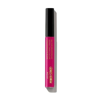 Batom Líquido Matte Glitter Effect Power Stay Malva Luminoso 7ml Avon