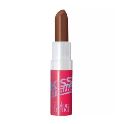 Batom Kiss Matte Gelado Chocolate 3,6g Toque Macio com Fps 15 Avon