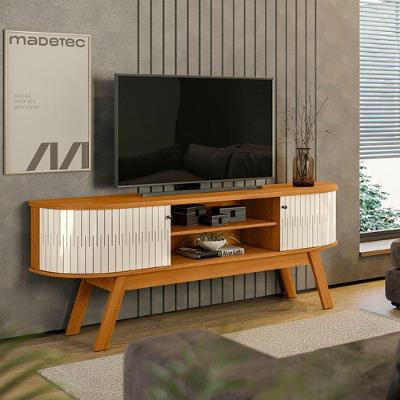 Bancada para TV Valencia 75 Polegadas 183cm MDP Cinamomo-off-white Madetec Móveis