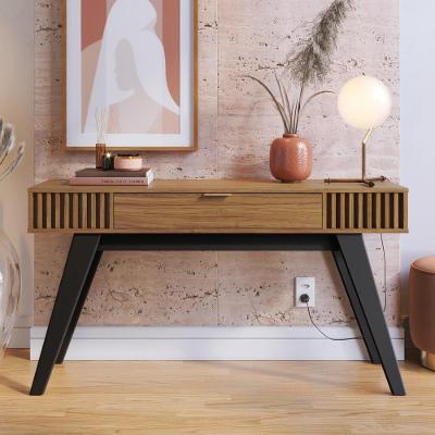 Buffet Aparador Orlando Retrô 1 Gaveta MDF-MDP 136cm Noce Milano