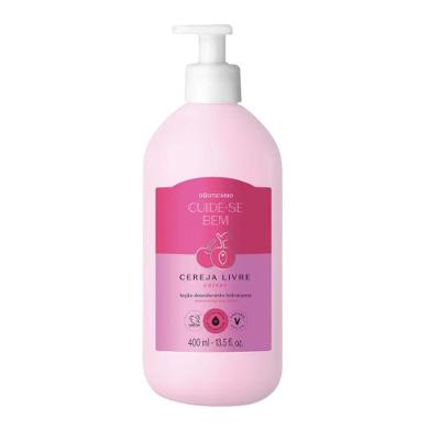 Loção Hidratante Desodorante Corporal Cuide-Se Bem Cereja Livre 400ml Vegana o Boticário