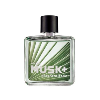 Deo Colônia Musk+ Metropolitano 75ML Toque Urbano com Banho de Floresta Avon