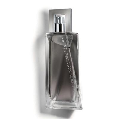Deo Colônia Masculina Attraction Sensation 75ML Aroma Envolvente para Momentos Apaixonantes Avon