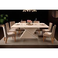 Cadeira Sala de Jantar Jade Kit 4 Un Freijó/Veludo Kraft - DJ Móveis - 3