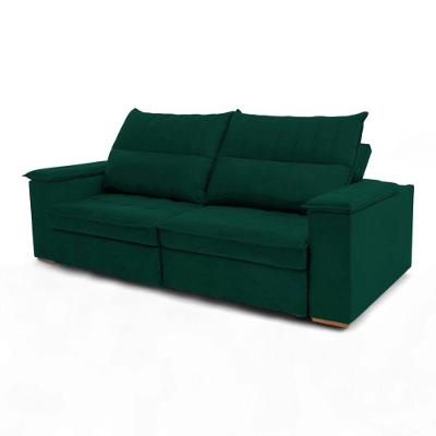 Sofá California 2 Lugares Retrátil e Reclinável 230cm Verde Escuro Sheep