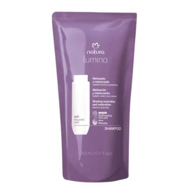 Refil Shampoo Lumina Matizador para Matização e Restauração de Cabelos Loiros Natura
