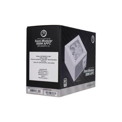Fonte Atx 500W Apfc Semi Modular BPC-500PFC-V2 Gamer Branco Brazil PC