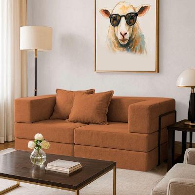 Sofá Cama Mold 2 Lugares Retrátil 190cm Terracota Linho Sheep