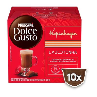 Cápsulas de Café Mochaccino Lajotinha Kopenhagen Nescafé Dolce Gusto 10 Unidades