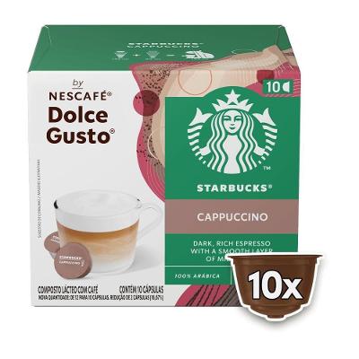 Cápsula de Café Cappuccino Starbucks para Máquina Nescafé Dolce Gusto 10 Unidades