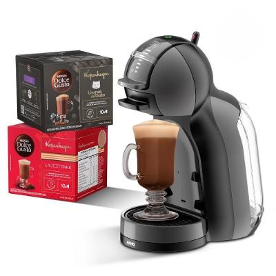 Kit Cafeteira Dolce Gusto Mini Me Preta com 20 Unidades Kopenhagen 220V