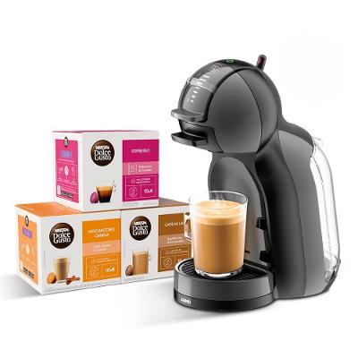 Kit Cafeteira Dolce Gusto Mini Me Preta com 30 Unidades para Bebidas em Cápsulas 220V