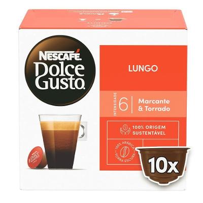Cápsulas de Café Lungo Caixa com 10 Unidades Nescafé Dolce Gusto