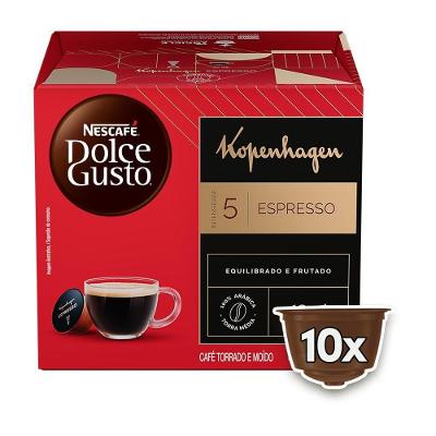 Cápsulas de Café Espresso Kopenhagen Nescafé Dolce Gusto 10 Unidades