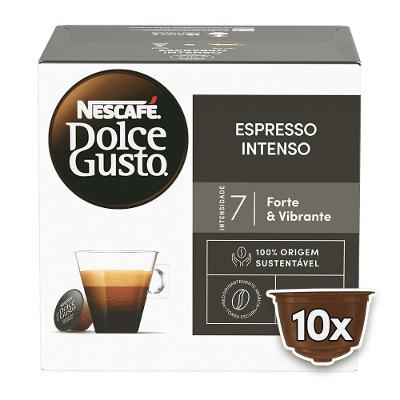 Cápsulas de Café Espresso Intenso Nescafé Caixa com 10 Unidades Dolce Gusto