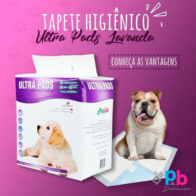 Tapete Higiênico Para Cães 30unid Aroma Lavanda P&b