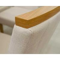 Cadeira Sala de Jantar Tauá Kit 2 Un Nature/Veludo Light Linho - Henn - 3