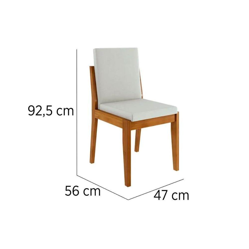 Cadeira Sala De Jantar Lady 2 Unidades Natural - Nesher - 2