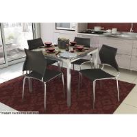 Mesa de Sala Jantar Reno M002 + Tampo Vidro 90X90cm Cromado - Kappesberg - 2