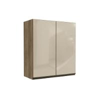 Armário Aéreo Cozinha Modulado  Maxxi G765 2 Portas c/ Vidro Nogal - Kappesberg - 1