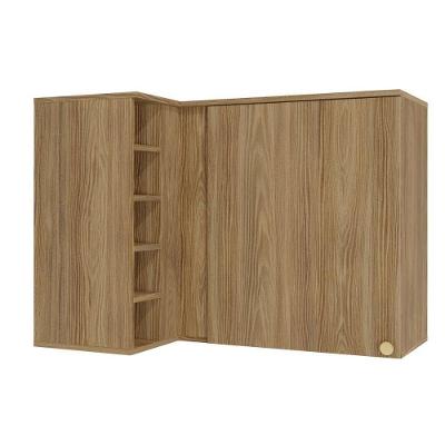 Armário Aéreo Cozinha Modulado Canto Reto Botanic M636 c/ 1 Porta Nogueira - Kappesberg