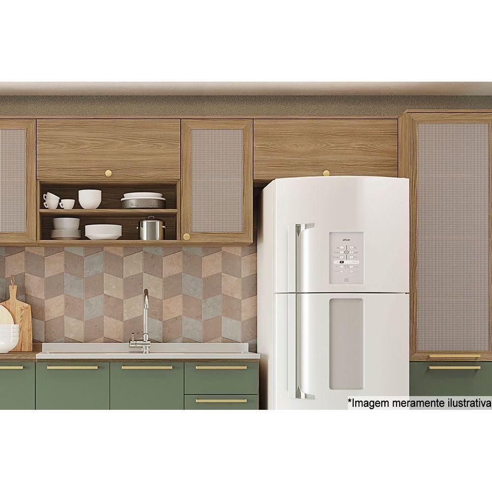 Armário Aéreo p/ Cozinha Botanic M638 c/ 1 Porta 90cm Nogueira - Kappesberg - 2